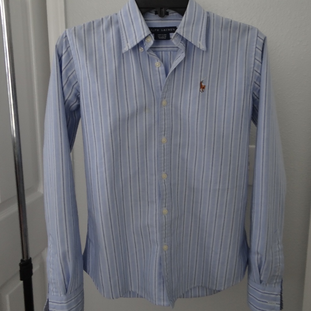 Ralph Lauren size 2 fitted dress shirt.
